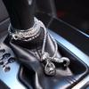 Boxing Necklace Metal Boxing Gloves Car Interior Ornaments Rear View Mirror Hanging Car Pendant