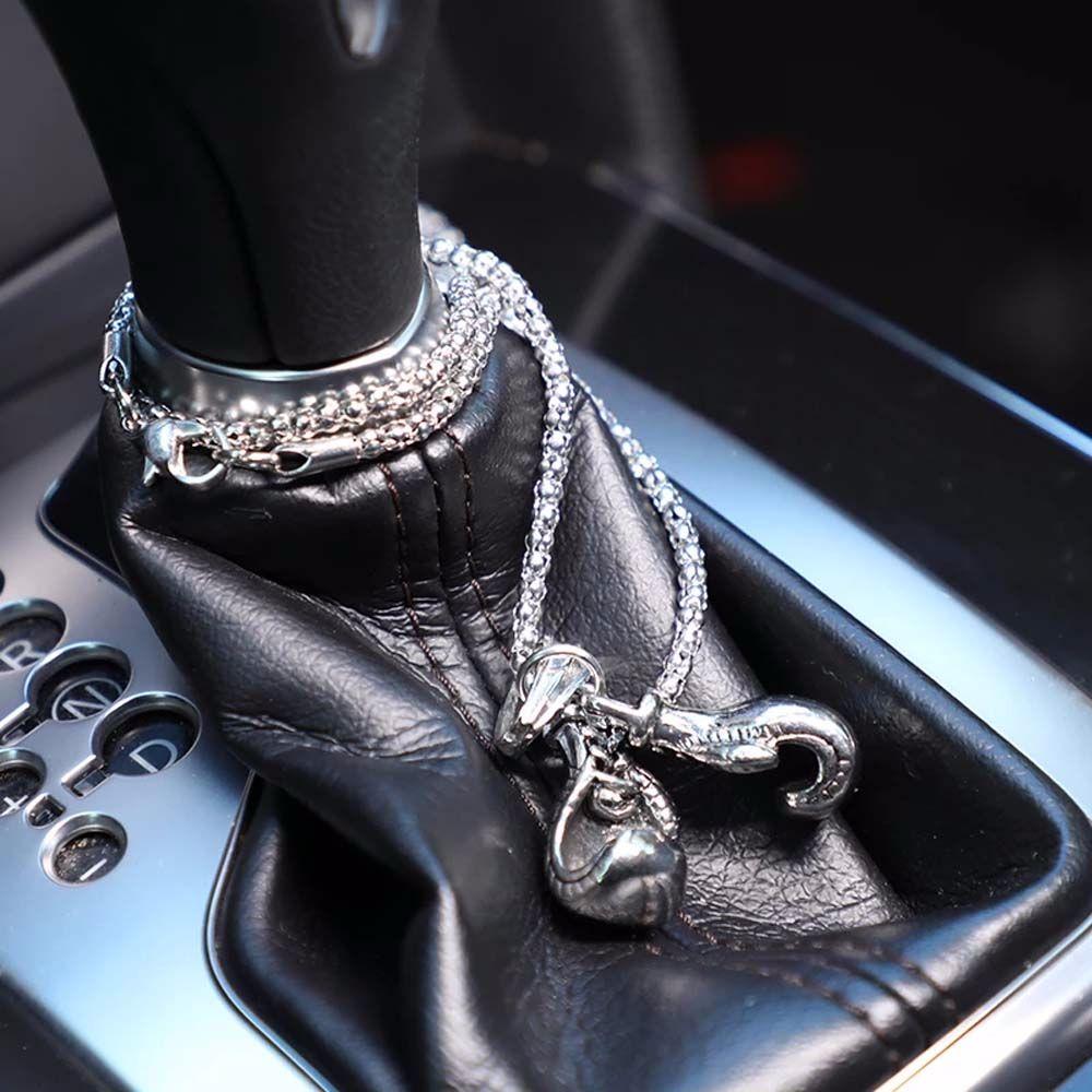 Boxing Necklace Metal Boxing Gloves Car Interior Ornaments Rear View Mirror Hanging Car Pendant