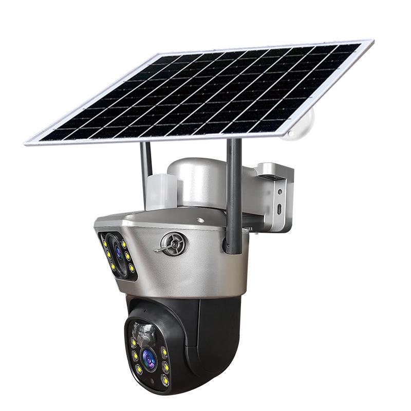 Wireless Solar-Powered Outdoor Night Vision Surveillance Camera with Low Power Consumption