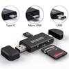 STONEGO OTG Картридер для карт Micro SD USB 2.0/USB 3.0/Type C/Micro USB Порт Картридер для карт памяти SD