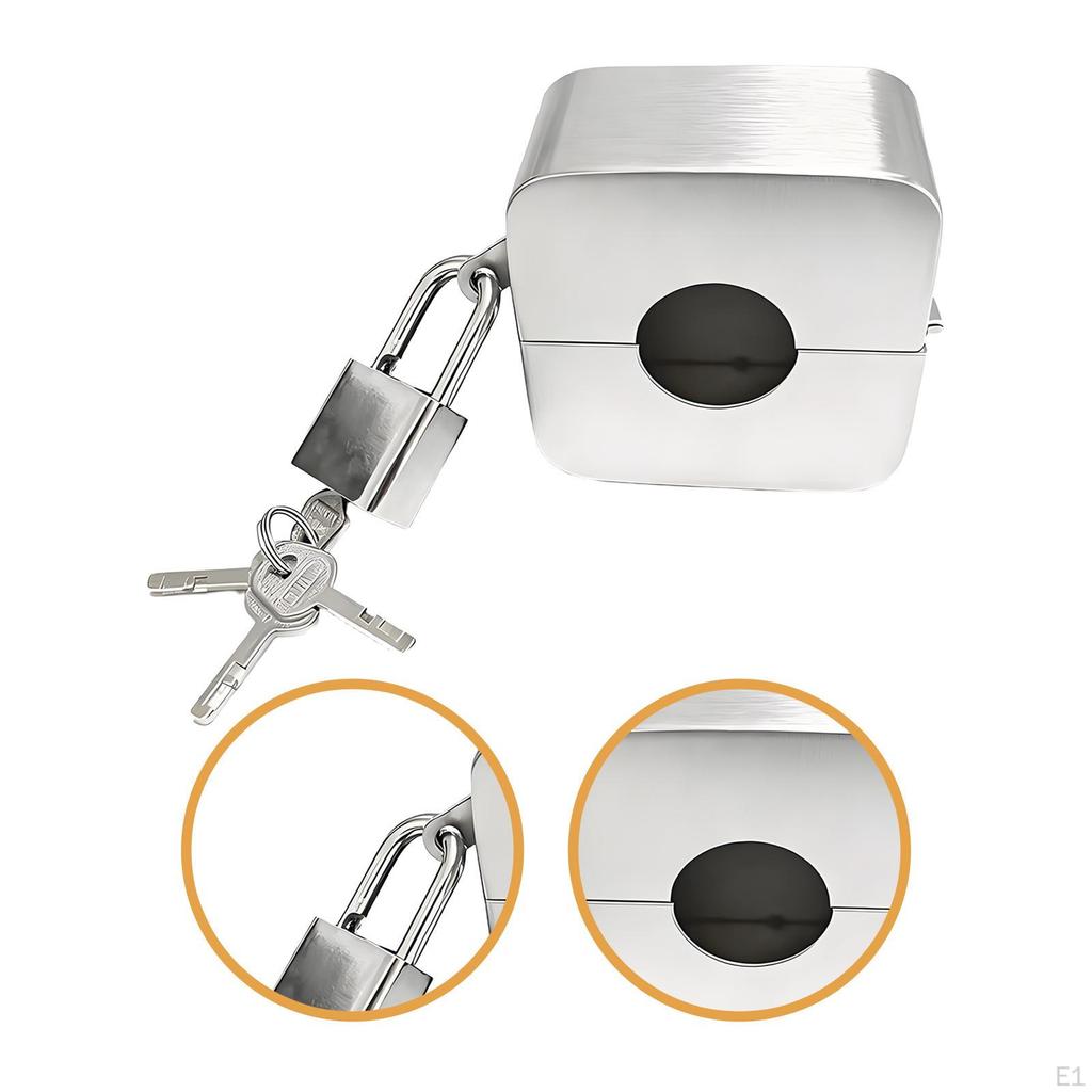 Outdoor Faucet Lock with Padlock Prevent Water Wastage Portable Spigot Hose for Parks Oil