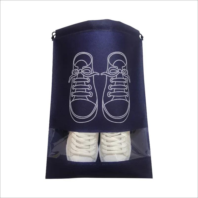 NEW 5/10pcs Shoes Storage Bag Closet Organizer Non Woven Travel Portable Bag Waterproof Pocket Clothing Classified Hanging Bag