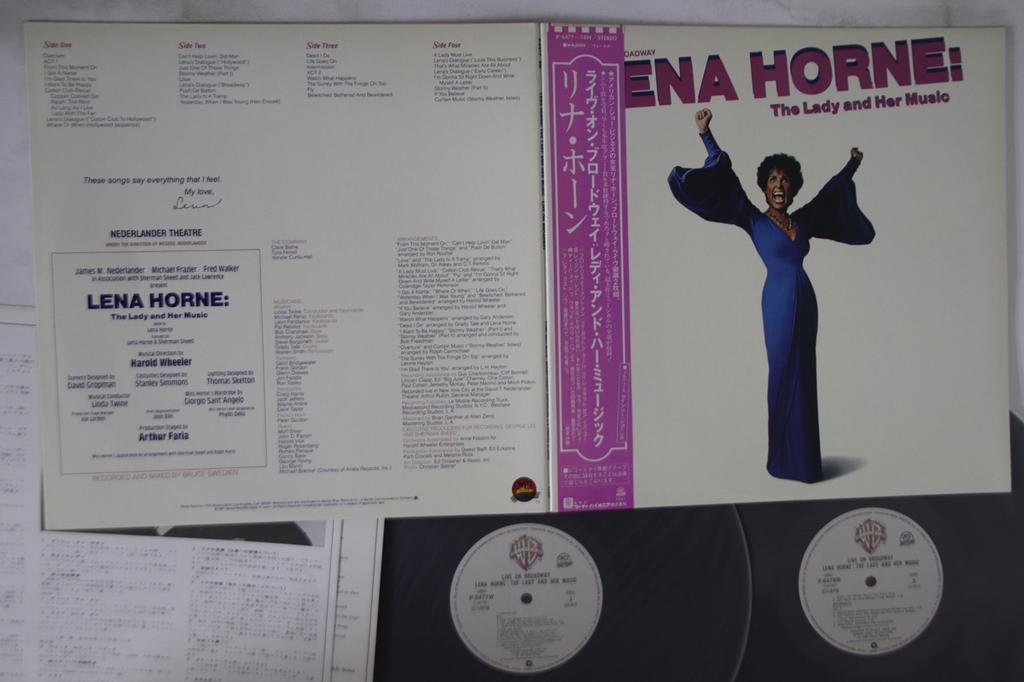LP Record LENA HORNE - Live On Broadway Lena Horne The Lad P6477W WARNER BROS 1981 Japan Obi Jazz Used