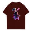 Easter - Men's Casual Baggy Bunny  Print T-shirt Round Neck Pull-over Short-sleeved Top