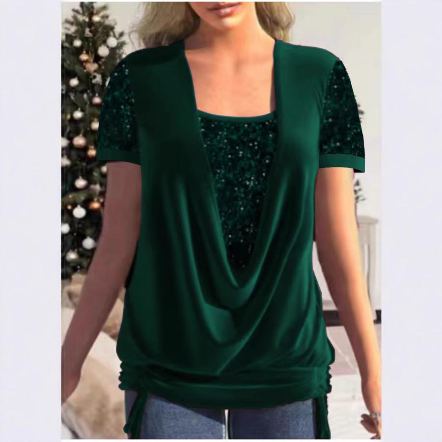 Летне-осенний новый стиль повседневная мода топ из двух частей женская футболка