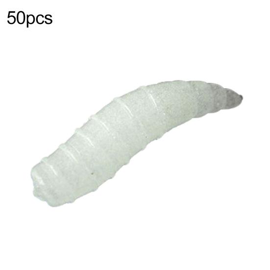 1,6 см Sea Night Glow Pesca, 50 шт., рыболовные приманки, личинки, мягкие приманки, черви, серебристые, светящиеся H11759 | 26501, рыболовные снасти