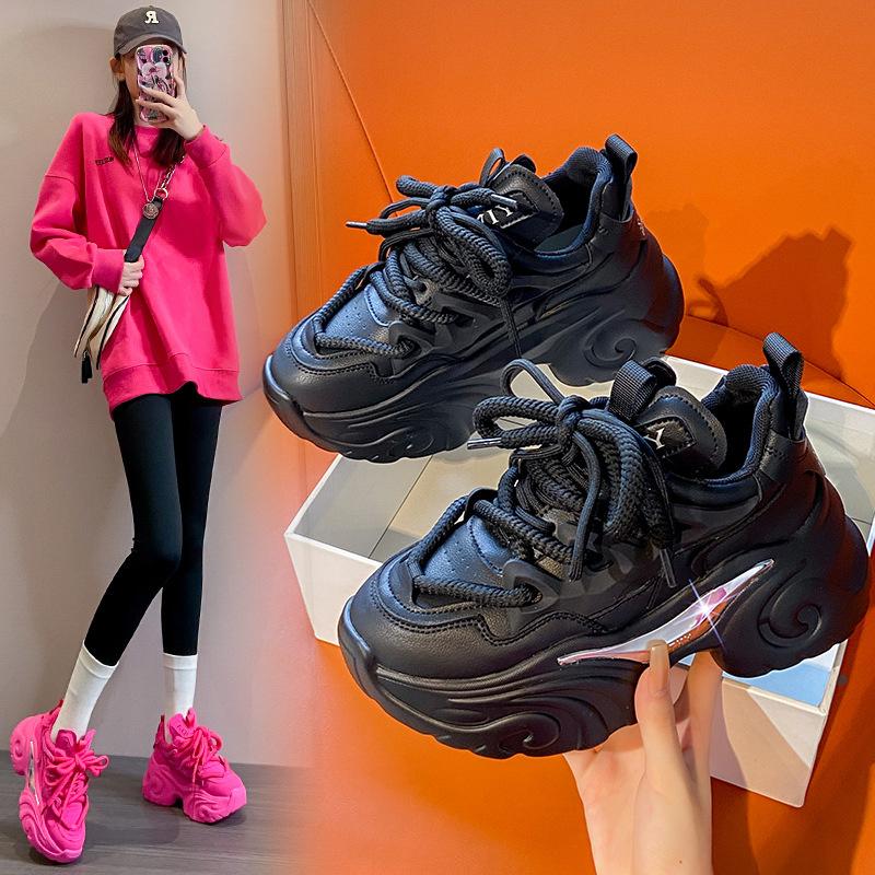 High Quality Spring Autumn Women Platform Sneakers Chunky Shoes Sport Vulcanized Shoes Female Casual Shoes