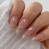 Long Almond False Nails French Press On Nails Manicure Nail Tips Women