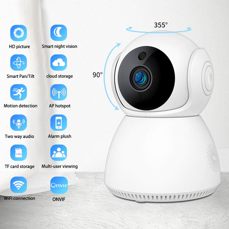 V380 Беспроводная домашняя видеокамера для детской безопасности 1080P Wi-Fi Smart Net IP Детская камера видеонаблюдения Q7