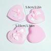 2/5Pcs Heart Bow Makeup Powder Puffs That Can Be Used In Both Dry And Wet Combinations Cotton Candy Air Cushion Powder Puff