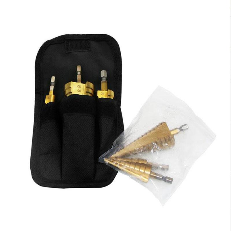 HSS Титановое ступенчатое сверло Коническое ступенчатое сверло для металла дерева Высокоскоростной набор ступенчатых сверл Электроинструменты 3-12 4-12 4-20 4-32 мм