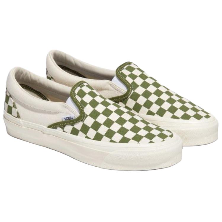 Vans Премиальные кеды слипоны в клетку Reissue 98 LX Удобные низкие кеды для скейтбординга Унисекс кроссовки Светло-зеленый VN000CSECIB1