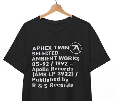 Футболка Aphex Twin Ambient Works Графическая футболка с изображением электронной музыки IDM Techno Унисекс