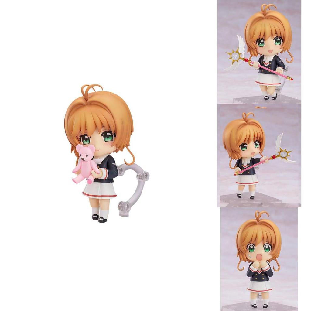 Cute Cardcaptor Sakura Q Version Collectible Pvc Figurine With Flexible Pose Options