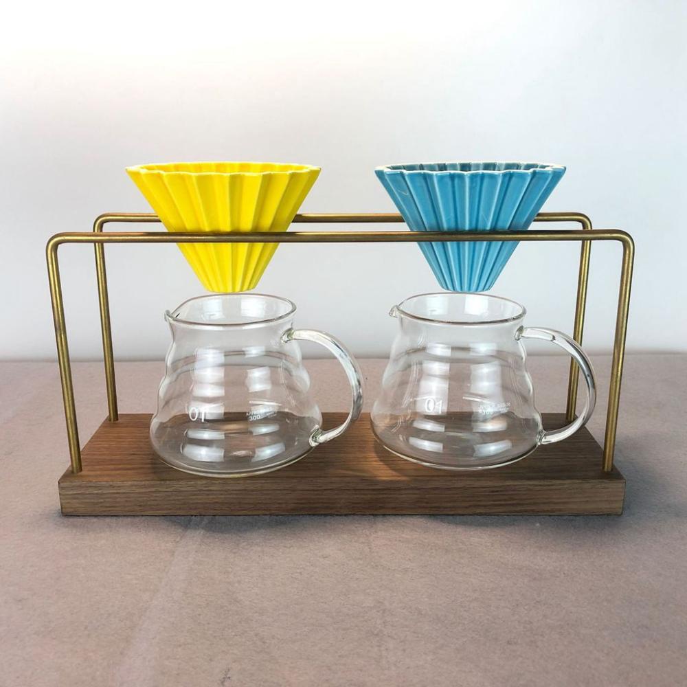 Ceramic Coffeeware Coffee Drip Filter Coffee Dripper Filter Paper Holder Coffee Filter Cup