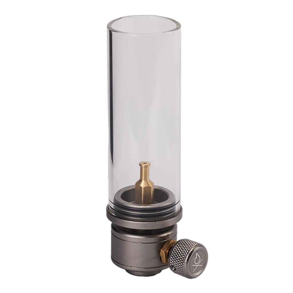 Gas Lamp with Screw On Gas Tank Candle Light Energy-saving Gas Atmosphere Lamp Aluminum Alloy for Outdoor Fishing Camping Hiking
