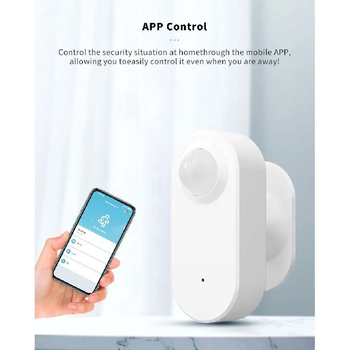 Tuya 360 Rotatian WiFi PIR Motion Sensor Smart Home Human Body Infrared Detector Security Smart Life Work With Alexa Google Home