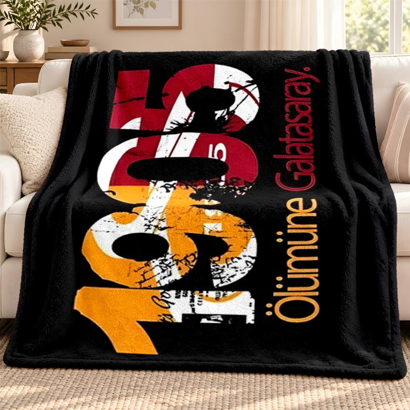 Galatasaray blanket Flannel Blanket Soft Cozy Plush Throw for Sofa Bed Lightweight Home Decoration Outdoor camping