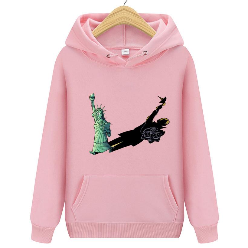 Готическая ретро-толстовка с капюшоном, напечатанная, с начесом, повседневная, для бега, фитнеса, с длинными рукавами