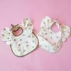 Ro&Coco Waterproof Frill Bib, 1 Piece, 1 Piece, Bear Rabbit Set of 2