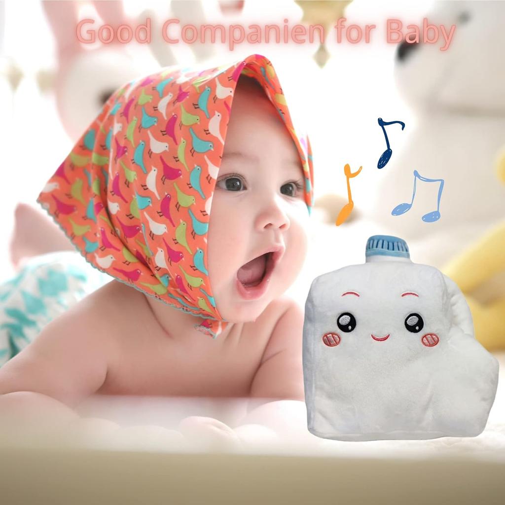 Млечный плюшевый зверек, плюшевый зверек Фокси и квадратный с поющим голосовым ящиком, сладкая плюшевая кукла, мягкая набивка, поющий голосовой ящик