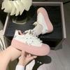 Кроссовки Женская обувь на платформе Спортивная весна Kawaii Lolita Повседневная теннисная женская корзина Черная вулканизированная мода для бега