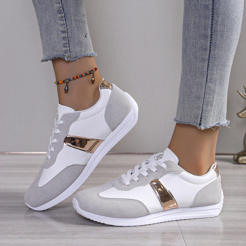 Осенняя женская повседневная обувь, новые кроссовки на плоской подошве со шнуровкой для женщин, обувь на платформе, легкие повседневные женские кроссовки для бега