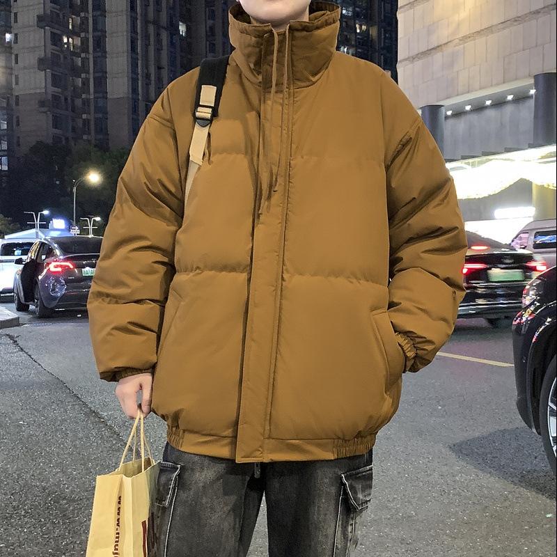 M-8XL Large Size Standing Collar Cotton Clothing Men and Women Paragraph Winter Down Cotton Jacket Loose Thickened Couples Models Cotton Coat