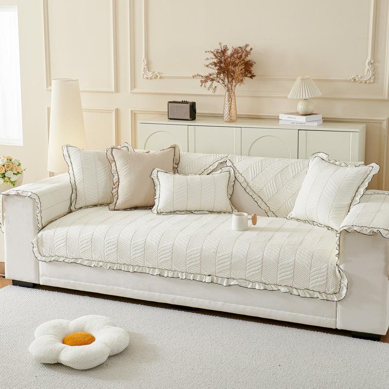 Korean Pure Cotton Sofa Cushion, Universal In All Seasons, Non-Slip Seat Cushion, Simple And Modern Cotton Leather Sofa Cover, Towel Cover Cloth