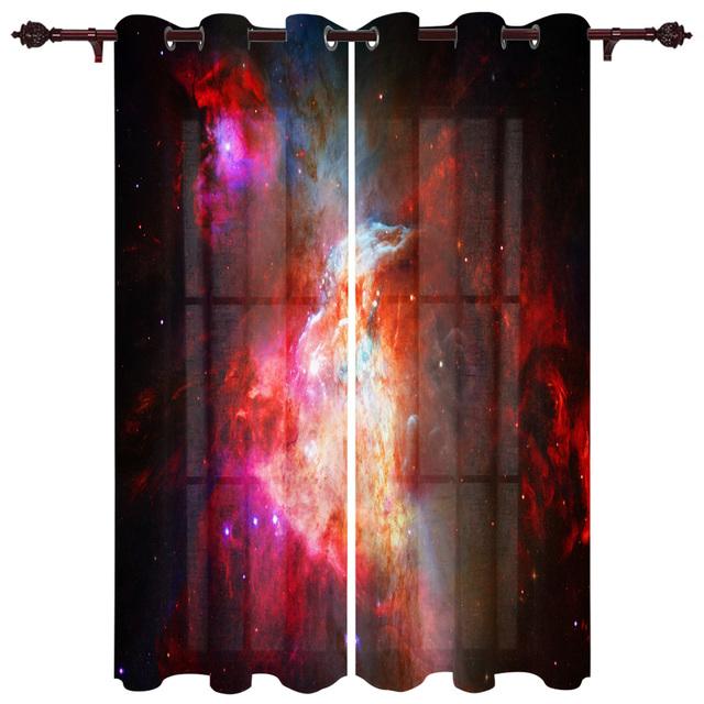 Космическая Туманность Галактика Оконные Шторы Гостиная Тканевые Шторы Шторы Домашний Декор Шторы для Спальни