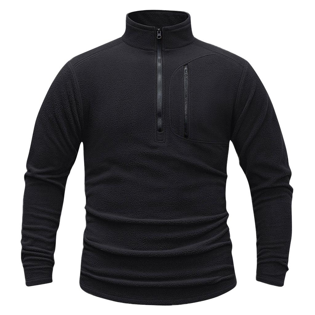 Men's Sweatshirt Loose Solid Color Outdoor Warm Breathable T-Shirt Top