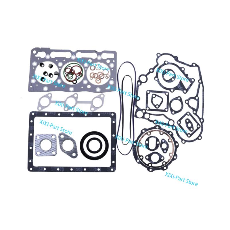 D1005 Full Gasket Kit Set &Piston Ring 76*2HK+1.5+4 For Kubota Engine Head Gasket Overhaul Rebuild Kit