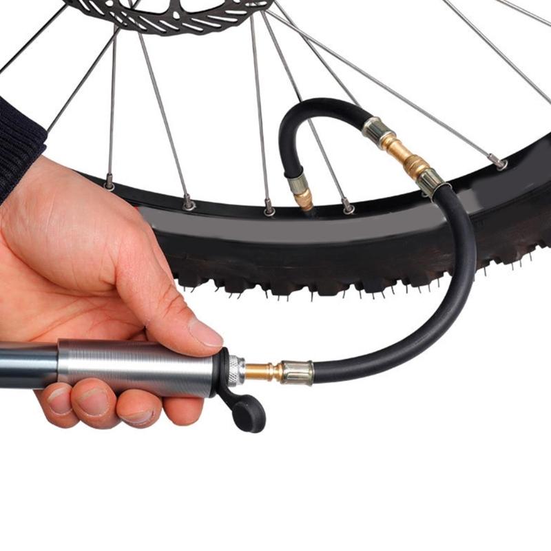 Heavy Duty Rubber Valves Extender Adapter 110mm-200mm With Gold Brass Connector Suitable For Motorcycle Racings Bicycles