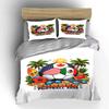Flags, football, palm trees. Bedding sets Duvet cover sets Duvet covers Pillowcases(1 * Duvet Cover 2 * Pillowcases, without duvet insert)