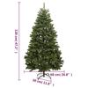 VidaXL Sapin de Noël artificiel à charnières avec support vert 120 cm 357777