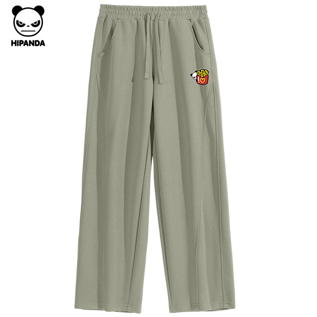 Hello Hipanda, Panda appears slim and tall, with a fashionable and trendy brand of curved knife pants