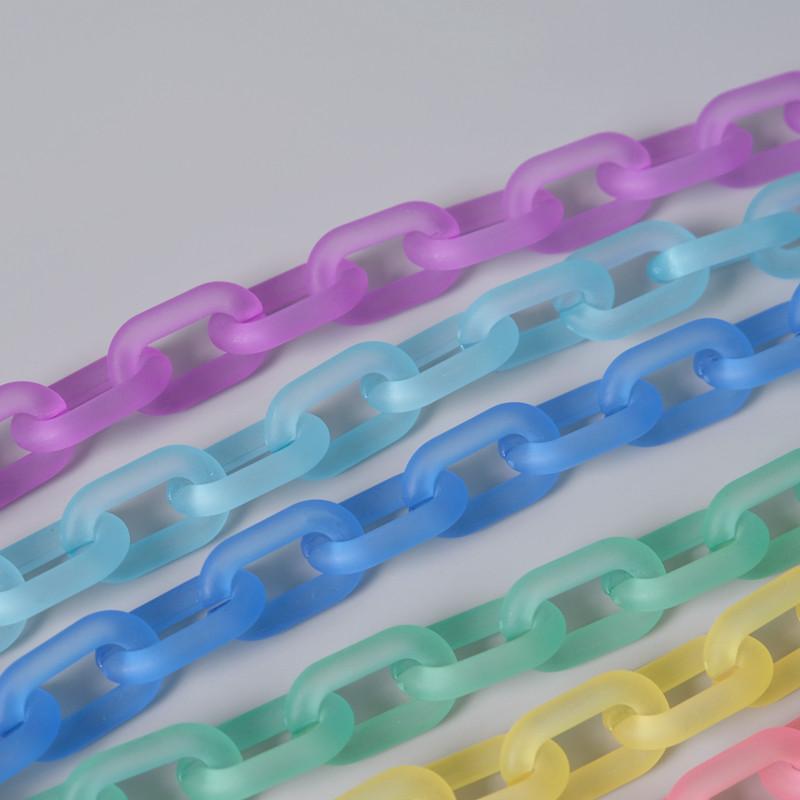 Новая модная женская сумка, аксессуар, съемные детали, сменная цепочка, милый матовый ремешок, женская акриловая цепочка на плечо с ручкой