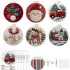 1 Set Christmas Reindeer Cartoon Car DIY Embroidery Kit, Including Beginner-friendly Tools and Stitch Tutorials, Hand Embroidery Fabric Material Kit