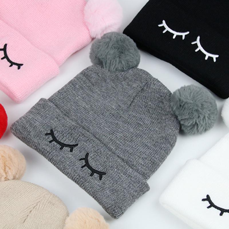 Cute Baby Hats Toddler Kids Boys Girls Knitted Crochet Beanie Winter Warm Cap