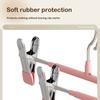 Windproof Metal Hanger For Clothes Home Pants Coat Non-Slip Drying Hangers With Adjustable Clips Closets Storage Organizer