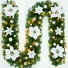 2.7M 5 Colors Christmas Decorations Garland Decoration Rattan Lights Wreath Decorated Mantel Fireplace Stairs Wall Door Decor