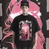 Anime Gril Loose Oversized Tees Retro Harajuku For Men Shirt Rap Style T Shirt Casual Style Clothes Breathable Tops