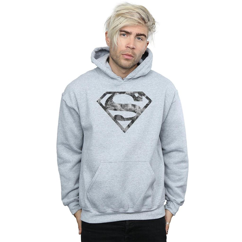 DC Comics Mens Superman Marble Logo Hoodie