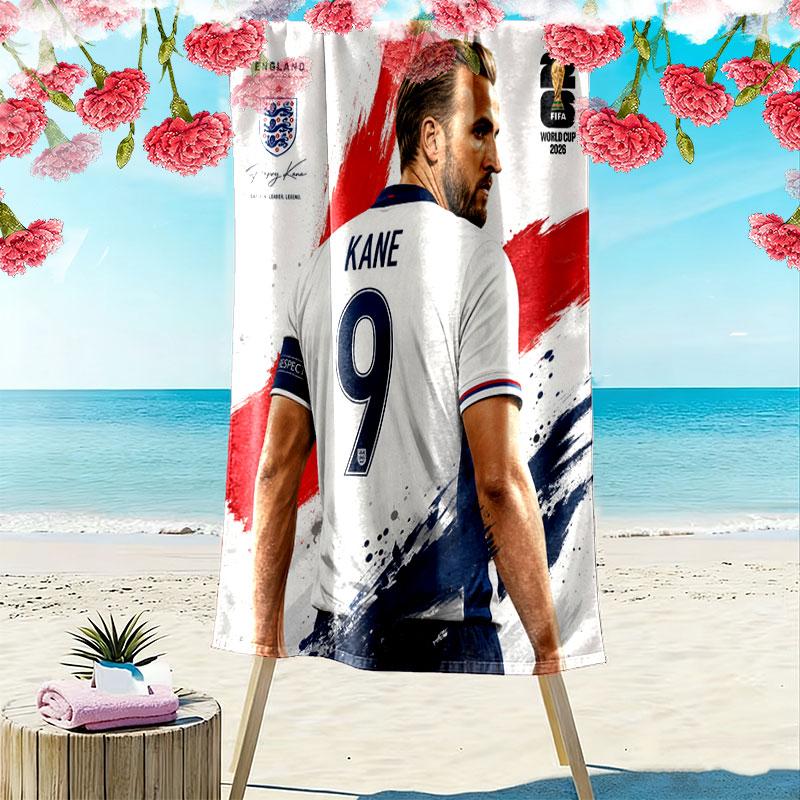 Harry Kane Spirit Beach Towel, Large Soft Quick Dry Towel for Beach Camping Swimming