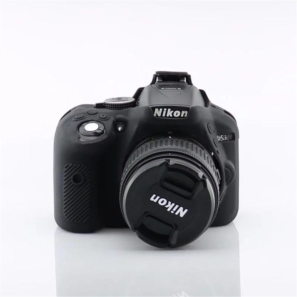 Soft Silicone Armor Camera Body Case for Nikon D5300 Protective Rubber Cover
