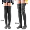 Women's Stockings Wool Foot Warmers Fashion Lady Stockings Cute Autumn Winter Solid Color Thigh-high Socks Acrylic Fibers