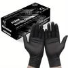 High-Elastic Black Nitrile Protective Food Processing Gloves