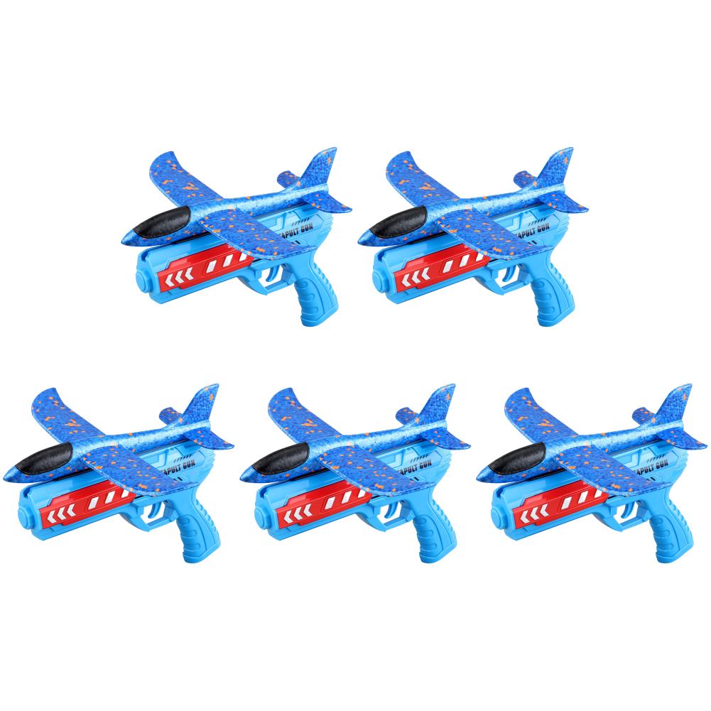 Игрушки для запуска самолетов Спорт на открытом воздухе Летающие игрушки Пенопластовая пусковая установка Катапульта Самолет Пистолет Катапульта Самолет Подарки на день рождения для мальчиков и девочек