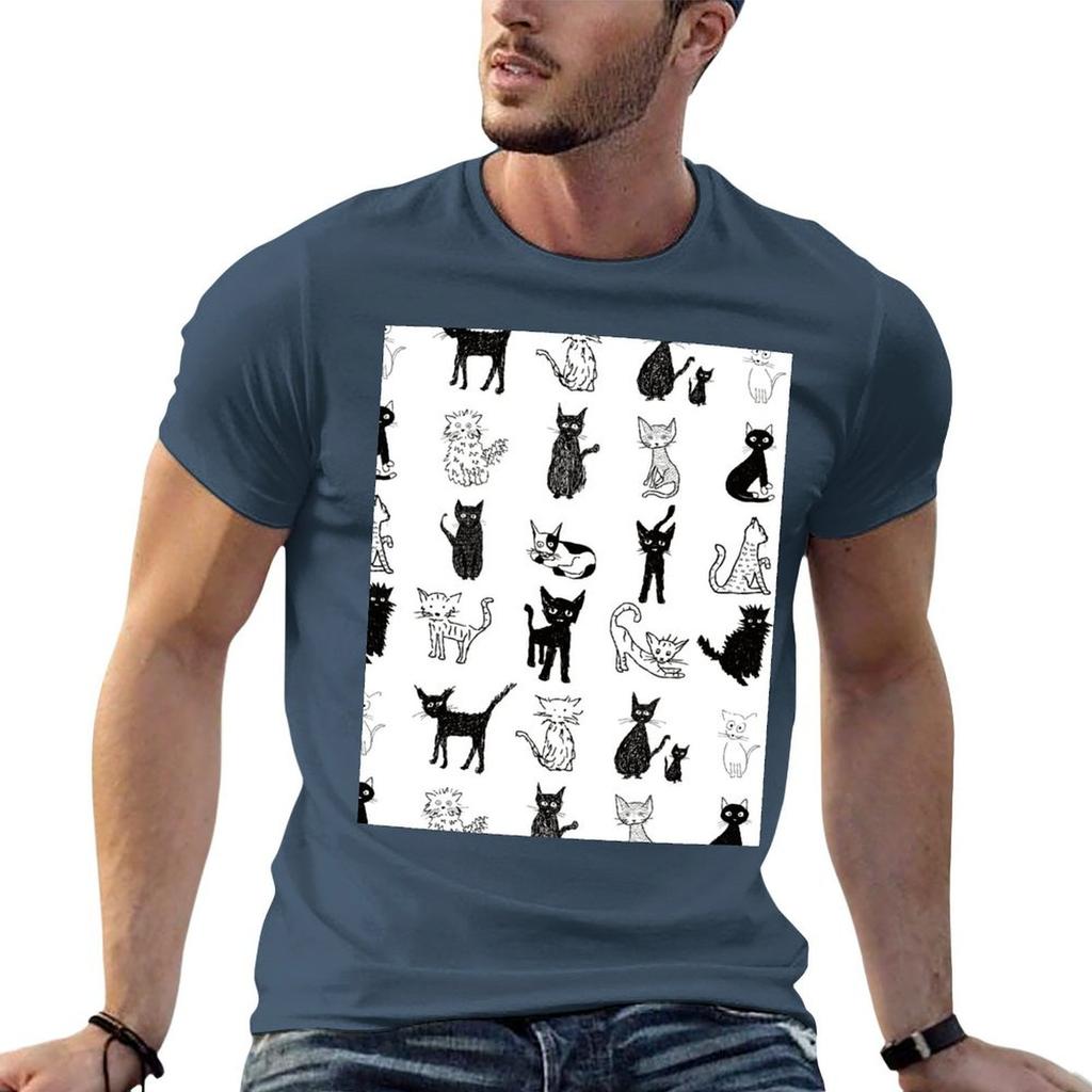 Cats Cats Cats Tshirt T Shirt Unisex Plain Cotton T Shirts High Quality Tshirt