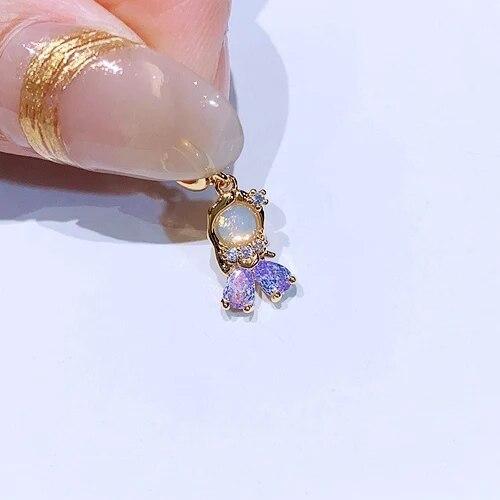 MIGGA новые сказки, маленький циркон, кулон принцессы с камнем, ожерелье золотого цвета, регулируемая цепочка